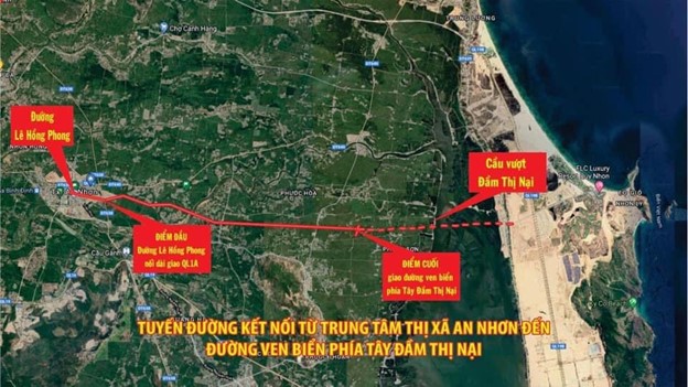 Dự án đường kết nối từ trung tâm thị xã An Nhơn đến đường ven biển phía Tây đầm Thị Nại